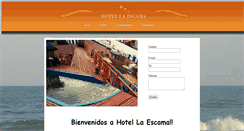 Desktop Screenshot of hotellaescama.com