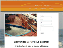 Tablet Screenshot of hotellaescama.com